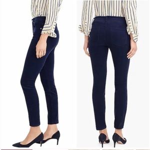 J.CREW 9" High-rise Toothpick Corduroy Blue Jeans Size  30